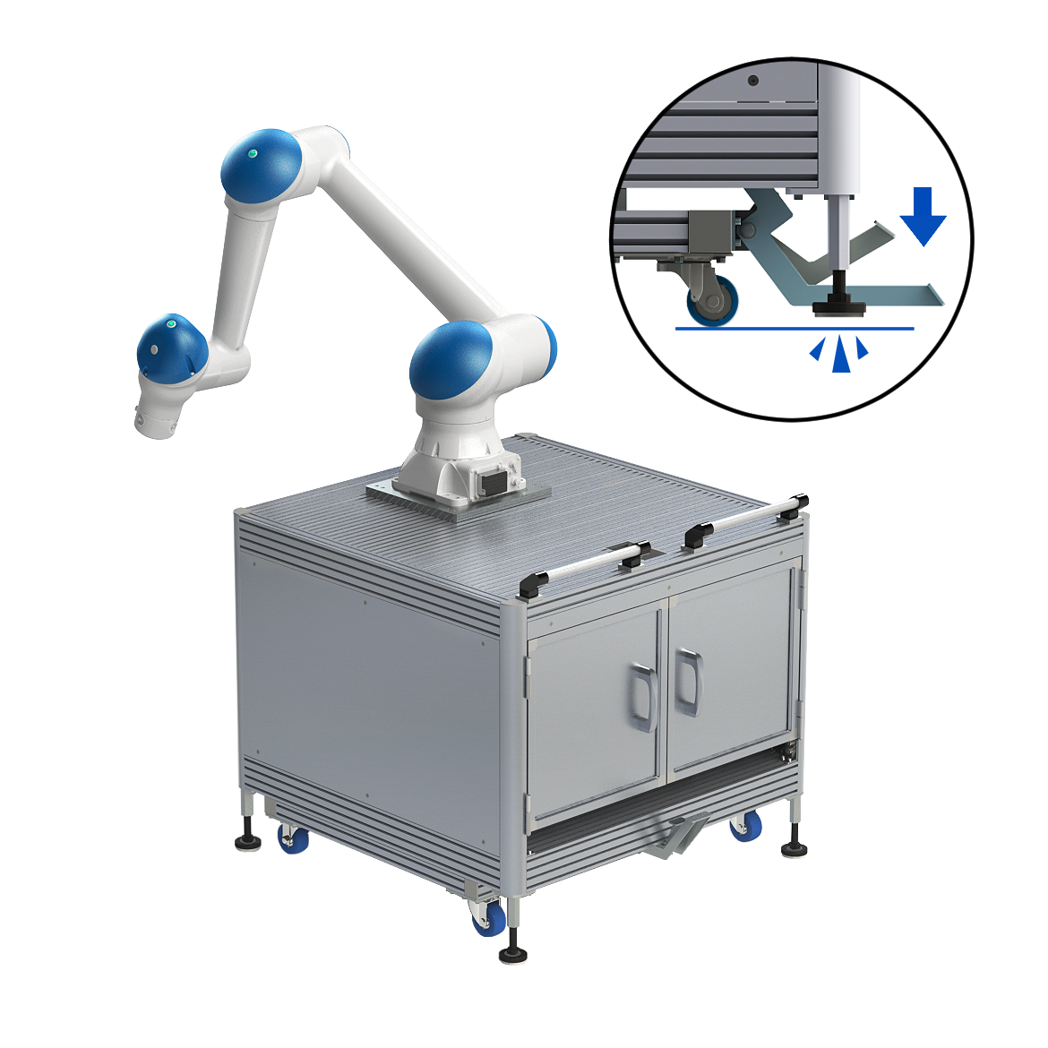 うんぱんマン YASKAWAロボット専用架台 | 特注ペダルロック